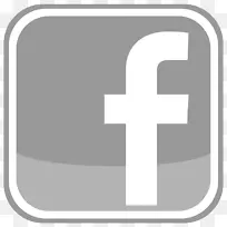 电脑图标facebook剪贴画-灰色
