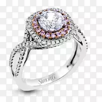 订婚戒指结婚戒指钻石珠宝订婚戒指