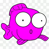 鱼生鱼片蛤蜊海鲜-粉红卡通