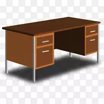 桌椅、剪贴画-办公桌