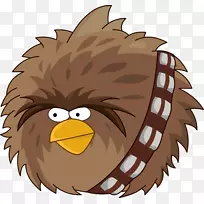愤怒的小鸟，星球大战，愤怒的小鸟，去吧！Chewbacca han独奏-Chewbacca