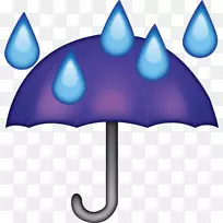 雨伞表情-雨滴