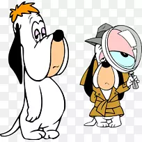 下垂的Muttley螺旋松鼠狗Barney熊警犬