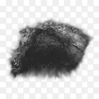 洞穴黑白摄影