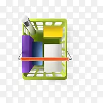 电脑图标购物车网页设计-购物篮