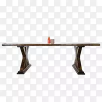 餐桌家具屠夫木制餐厅餐桌