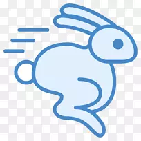 兔子复活节兔子欧洲兔子电脑图标-拉比特
