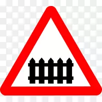 英国的公路交通标志警告标志-Rails