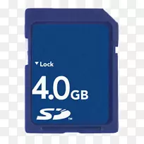 安全数字闪存卡计算机数据存储SanDisk微SD-SD卡