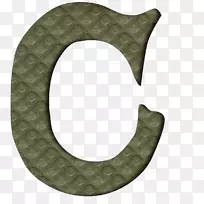 字母电脑图标数码剪贴簿字体-c