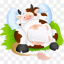 牛乳卡通版税-免费打鼾
