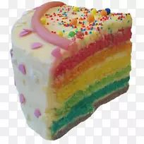 生日蛋糕层蛋糕巧克力蛋糕彩虹饼干婚礼蛋糕-粉红色蛋糕
