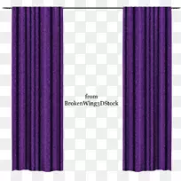 窗户处理窗帘紫色双色窗帘