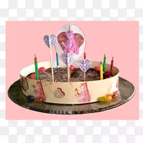 托尔特生日蛋糕巧克力蛋糕甜点-粉红蛋糕