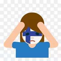 芬兰表情符号芬兰人笑脸丢失