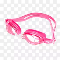 护目镜、粉红色游泳眼镜、眼镜.护目镜