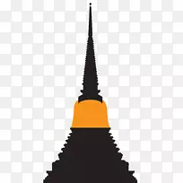 Wat Rong Khun佛教寺庙剪贴画-寺庙