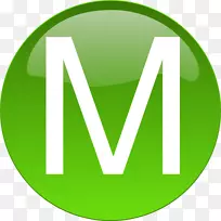 M&M‘s信件剪辑艺术-字母m