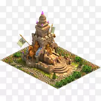 神庙甘尼萨雕像纪念碑-奇幻之城
