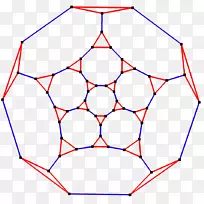 截断十二面体阿基米德实体几何截断顶点图