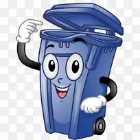 垃圾桶和废纸篮，回收，清洁，垃圾桶