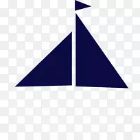 帆船蓝色剪贴画-海军