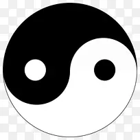 阴阳符号剪贴画-阴阳