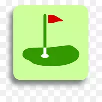 高尔夫球微型高尔夫球前剪贴画.高尔夫球杆