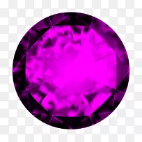 紫宝石紫罗兰透明半透明紫红色宝石