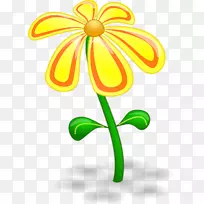 花黄色剪贴画