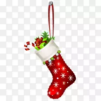糖果手杖圣诞装饰圣诞长袜夹艺术袜