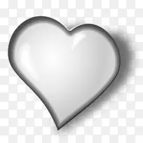 心脏标志护理-白色心脏
