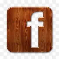 社交媒体电脑图标facebook木地板