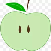 苹果剪贴画-绿色苹果