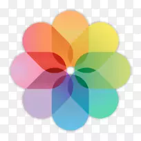 电脑图标苹果照片iCloud-上传按钮