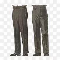 20世纪20年代长裤灯芯绒加四条灯芯绒裤