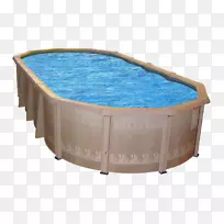 游泳池塑料椭圆形甲板挤压-游泳池