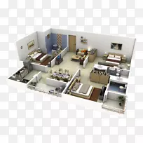 室内设计服务三维平面图房屋.室内设计