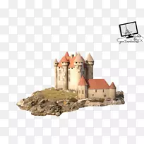城堡建筑-画