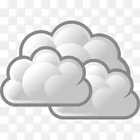 天气预报云阴夹艺术风