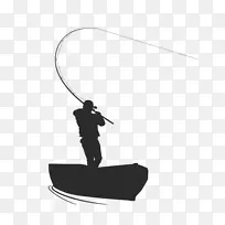渔影渔民-钓竿