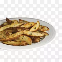 炸薯条土豆楔形烤土豆泥土豆简易食谱-炸薯条
