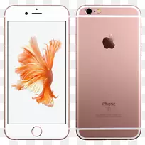 iphone 6加上iphone 6s加鱼活桌面壁纸-玫瑰金