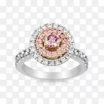 订婚戒指珠宝宝石钻石玫瑰金