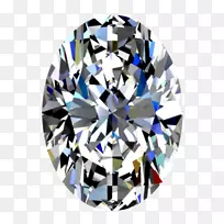 钻石形状珠宝订婚戒指.钻石形状