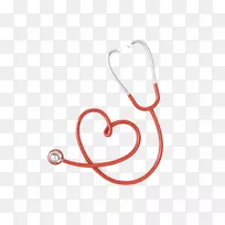 听诊器心脏心肌梗死内科医生夹持艺术-stetoskop