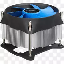 计算机系统冷却部件lga 1155中央处理单元散热器lga 1156-风扇