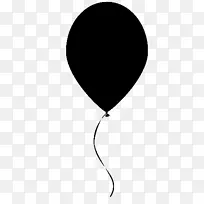 气球画黑白夹子艺术.字符串