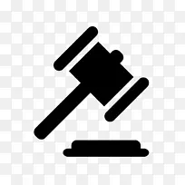 计算机图标法庭法律服务-锤子