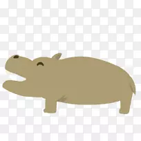 猪河马动物-卡巴